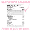 Daily Dose Made For Mamas nutrition facts.